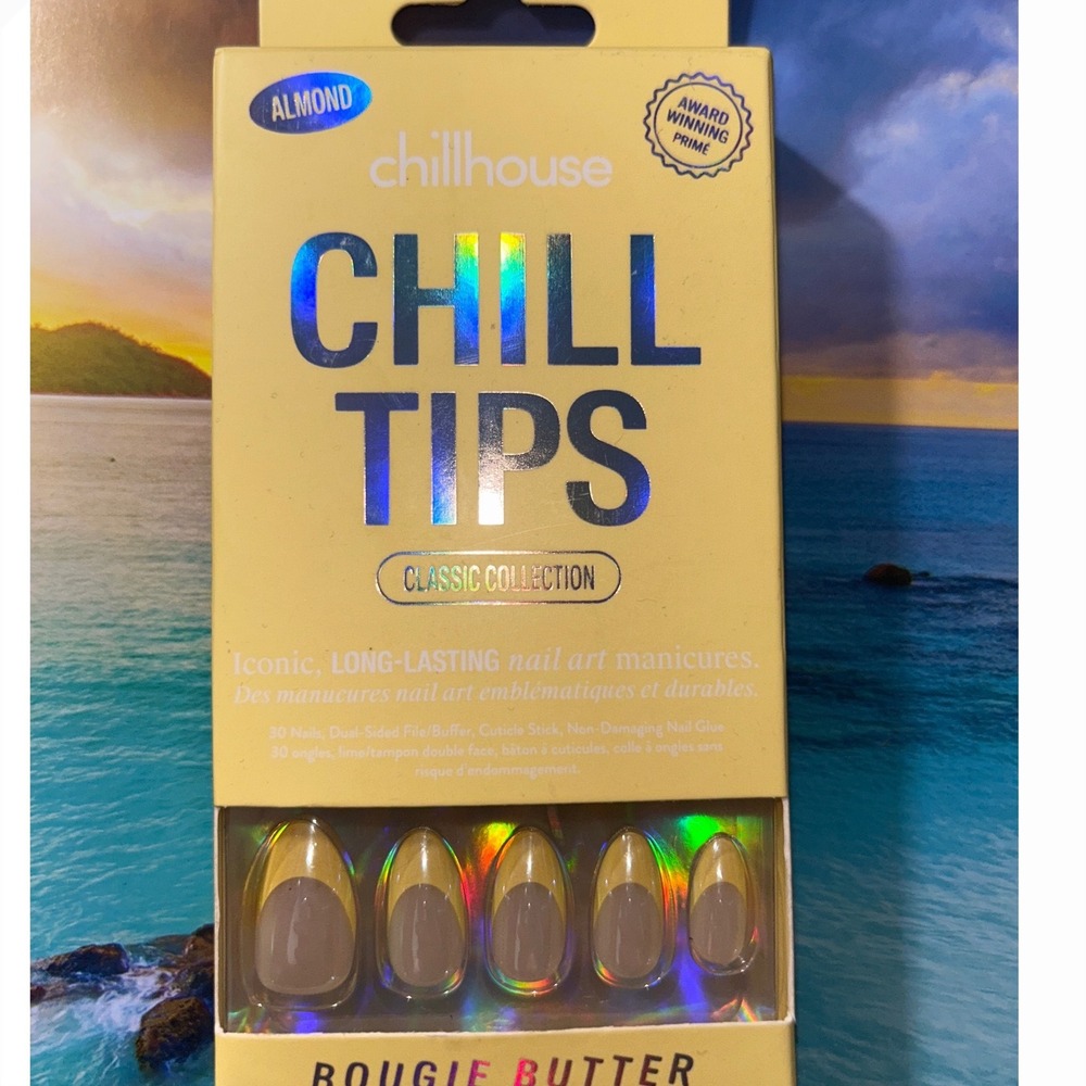 Chillhouse Chill Tips Bougie Butter Almond Press On Nails Classic Collection NEW - Picture 2 of 2
